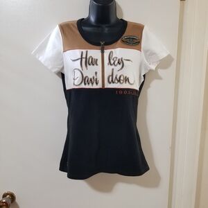 Harley-Davidson Collectible 110th Anniversary Logo Tee Colorblock M